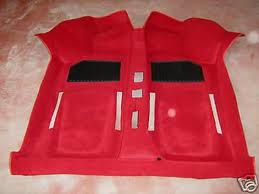 TAPPETO PREFORMATO PER FIAT 500 ROSSO VELLUTO COD. TLB111