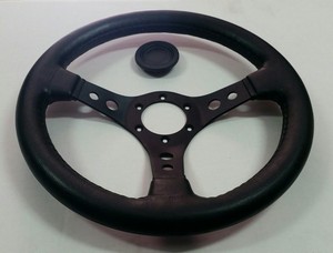 VOLANTE POLIURETANO NERO DIAMETRO MM. 330 PER FIAT 500 COD. TLVL5