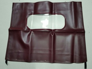 TELA CAPOTE PER FIAT 500 F/R/L IN TELA ROSSO BORDEAUX C/OBLO COD. TLB117